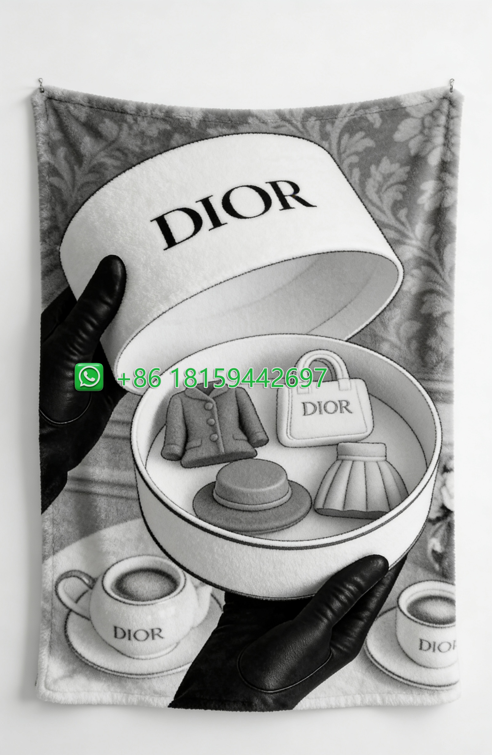 Dior Throw Blankets